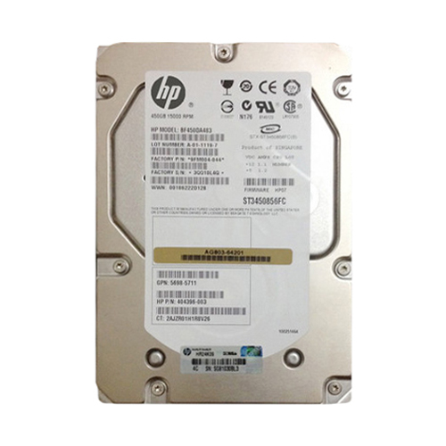 HP 5698-5711 | 450GB 15000RPM Fibre Channel 4Gb/s Dual Port Hot Swappable 3.5-Inch Hard Drive for StorageWorks 4400 Virtual Array Refurbished - Hewlett-Packard (ou HP en abrégé) refurbished available on Gotodirect