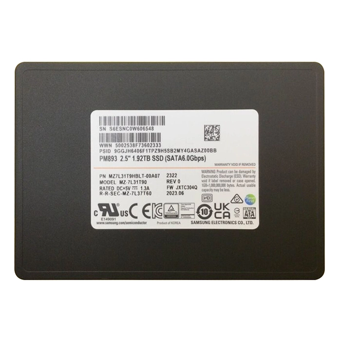 Samsung MZ-7L31T900 | Enterprise PM893 Series 1.92TB Triple-Level Cell SATA 6GB/s V-NAND 7mm 2.5-Inch Solid State Drive Refurbished - Samsung refurbished available on Gotodirect