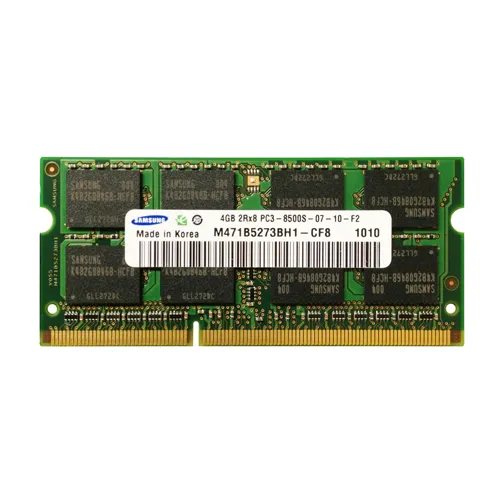 Samsung M471B5273BH1-CF8 | 4GB DDR3-1066MHz PC3-8500 Non-ECC Unbuffered SODIMM CL7 2Rx8 1.5V 204-Pin Memory Module Refurbished - Samsung refurbished available on Gotodirect