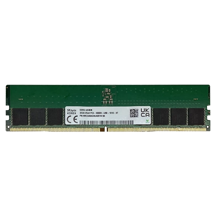 Hynix HMCG88AGBUA081NBA | 32GB DDR5-5600MHz Non-ECC Unbuffered CL46 288-Pin UDIMM 1.1V 2Rx8 Memory Module Refurbished -  refurbished available on Gotodirect