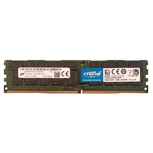 Micron MTA36ASF4G72LZ-2G6 | 32GB DDR4-2666MHz PC4-21300 ECC Registered LRDIMM CL19 2Rx4 1.2V 288-Pin Memory Module Refurbished -  refurbished available on Gotodirect