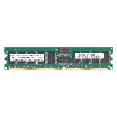 Buy Sun 371-0071-01 | 512MB DDR-400MHz PC3200 ECC Registered RDIMM CL3 1Rx8 2.5V 184-Pin Memory Module Refurbished - $85.00 Sun 371-0071-01 | 512MB DDR-400MHz PC3200 ECC Registered RDIMM CL3 1Rx8 2.5V 184-Pin Memory Module Refurbished - refurbished available on Gotodirect