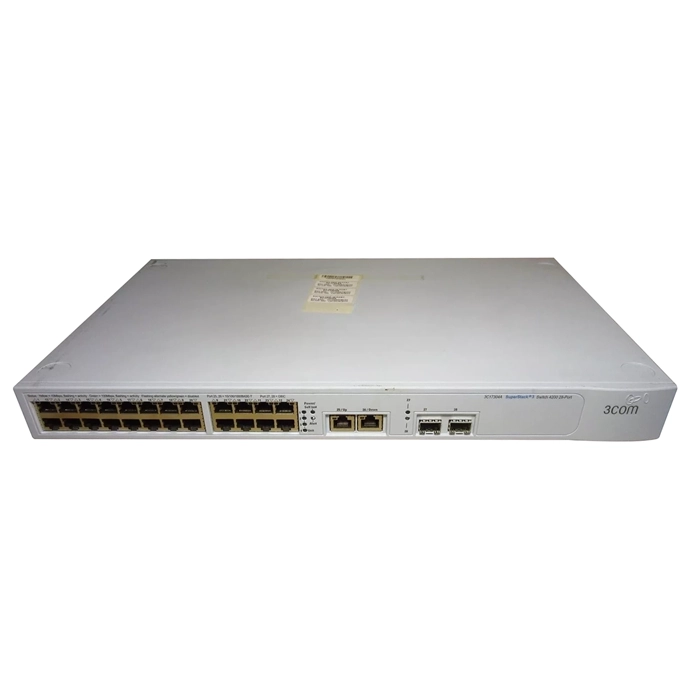 3Com 3C17304-US | SuperStack 3 Switch 4228G 24 x 10/100Base-TX, 2 x 10/100/1000Base-T 2 x GBIC Ethernet Switch Refurbished -  refurbished available on Gotodirect