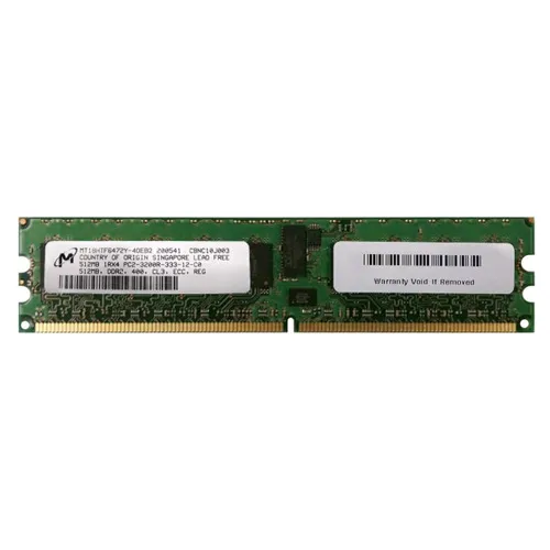 Micron MT18HTF6472Y-40EB2 | 512MB DDR2-400MHz PC2-3200 ECC Registered RDIMM CL3 1Rx4 1.8V 240-Pin Memory Module Refurbished -  refurbished available on Gotodirect