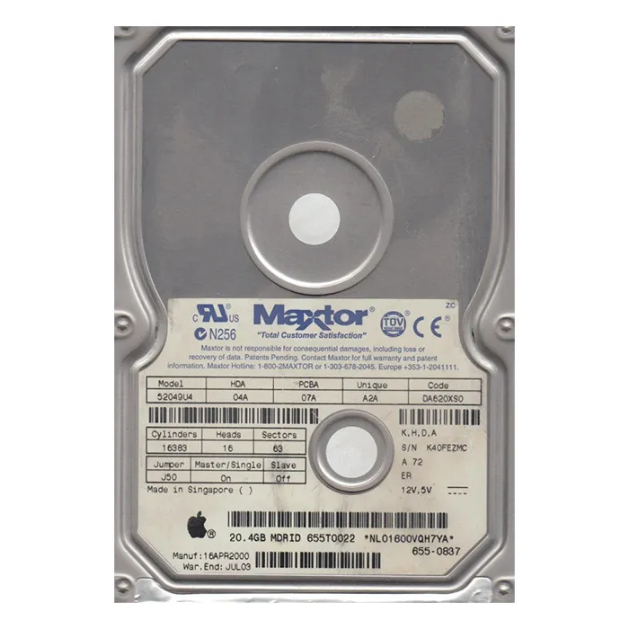 Buy Maxtor 52049U4 | DiamondMax Plus 40 20GB 7200RPM IDE Ultra ATA/66 (ATA-5) 2MB Cache 3.5-Inch Hard Drive Refurbished - $157.06 Maxtor 52049U4 | DiamondMax Plus 40 20GB 7200RPM IDE Ultra ATA/66 (ATA-5) 2MB Cache 3.5-Inch Hard Drive Refurbished - refurbished available on Gotodirect