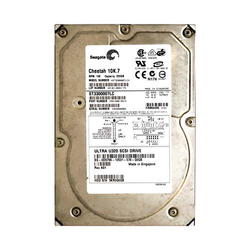 Dell D5796 | 300GB 10000RPM Ultra320 SCSI 80-Pin 3.5-Inch Hard Drive for PowerEdge Servers Refurbished - Dell refurbished available on Gotodirect