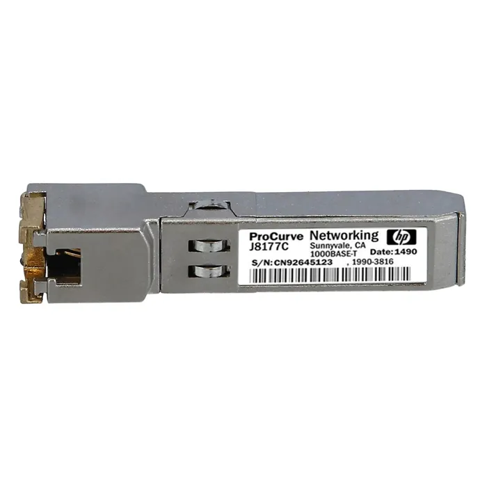 HP J8177C#ABA | Aruba X121 1Gb/s 1000Base-T Copper Mode 100m RJ-45 Connector SFP (mini-GBIC) Transceiver Module Refurbished - Hewlett-Packard (ou HP en abrégé) refurbished available on Gotodirect