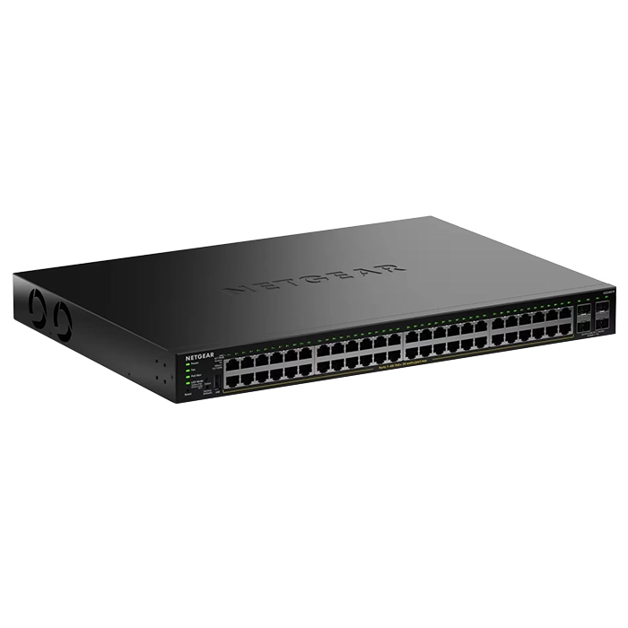Netgear GS348TP-200NAS | GS348TPv2 48-Ports Gigabit PoE+ with 4x Dedicated 1GbE SFP Fiber Ports Smart Managed Essentials Switch Refurbished - Netgear refurbished available on Gotodirect