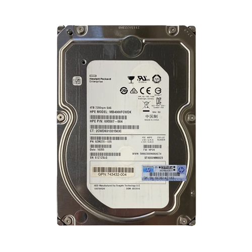 HP 743432-004 | 4TB 7200RPM SAS 6Gb/s Hot-Pluggable Dual Port LFF 3.5-inch Midline Hard Drive Refurbished - Hewlett-Packard (ou HP en abrégé) refurbished available on Gotodirect
