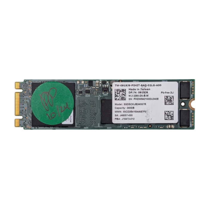 Dell 919J9 | 240GB Multi-Level Cell SATA 6Gb/s M.2 Solid State Drive Refurbished - Dell refurbished available on Gotodirect