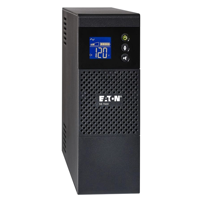 Eaton 5S1500LCD | 5S 900-Watts 1500VA 120V LCD Line-Interactive Battery Backup ECO USB Tower UPS Refurbished - Eaton refurbished available on Gotodirect