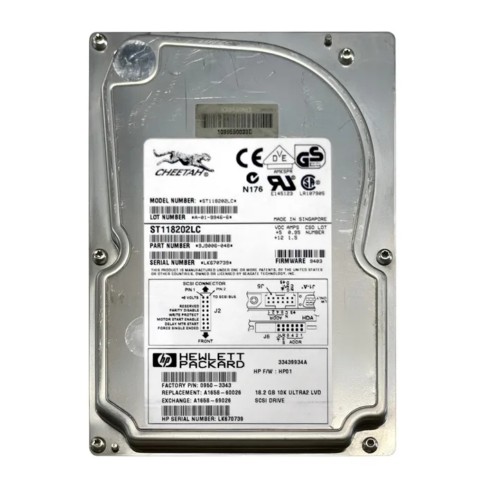 Seagate ST118202LC | Cheetah 18 Series 18.2GB 10000RPM Wide Ultra2 SCSI 1MB Cache (CE) 80-Pin 3.5-Inch Hard Drive Refurbished - Seagate refurbished available on Gotodirect