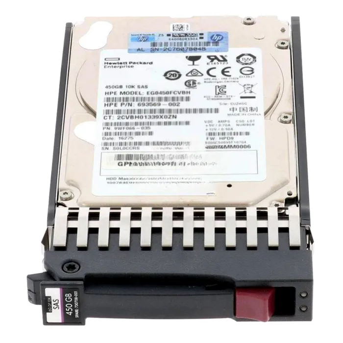 HP 730708-001 | 450GB 10000RPM SAS 6Gb/s Dual Port Hot Swappable 2.5-Inch Hard Drive Refurbished - Hewlett-Packard (ou HP en abrégé) refurbished available on Gotodirect