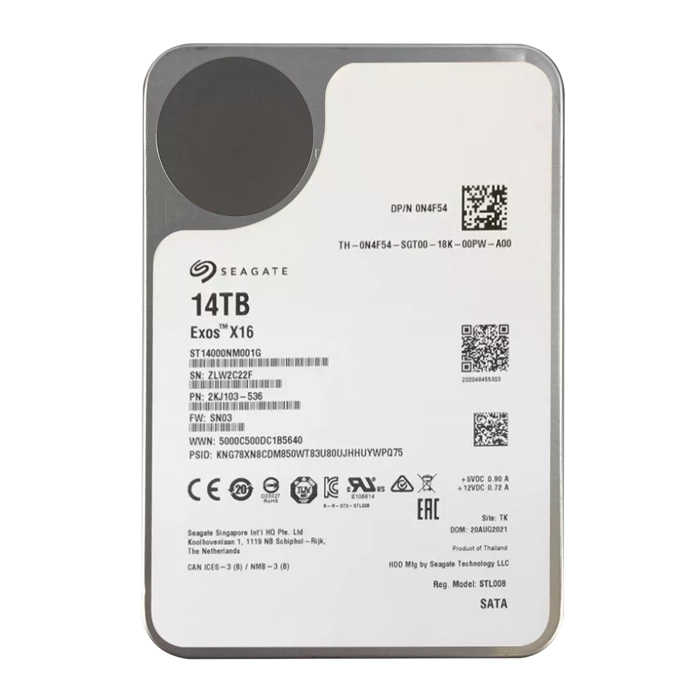 Seagate ST14000NM001G | Exos X16 Series 14TB 7200RPM SATA 6Gb/s 256MB Cache 512e 3.5-Inch Hard Drive Refurbished - Seagate refurbished available on Gotodirect