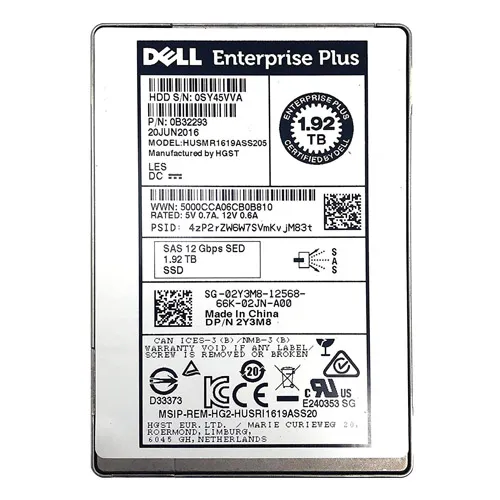 HGST HUSMR1619ASS205 | Ultrastar SSD1600MR Series 1.92TB Multi-Level Cell SAS 12Gb/s Read Intensive (FIPS-TCG Encryption) 2.5-inch Solid State Drive Refurbished - HGST (a subsidiary of Western Digital) refurbished available on Gotodirect