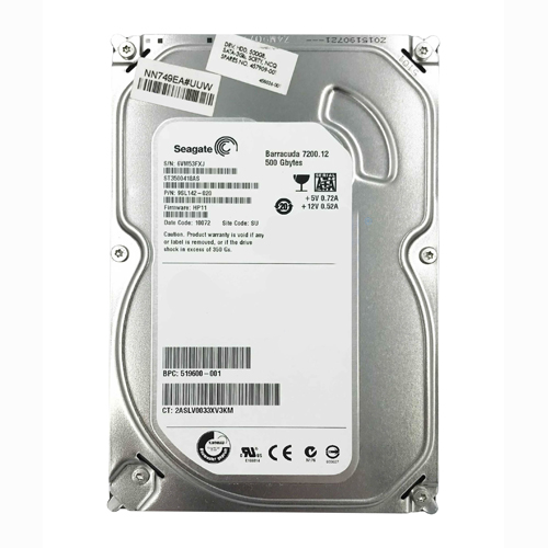 HP 519600-001 | 500GB 7200RPM SATA 3Gb/s 3.5-inch Hard Drive Refurbished - Hewlett-Packard (ou HP en abrégé) refurbished available on Gotodirect