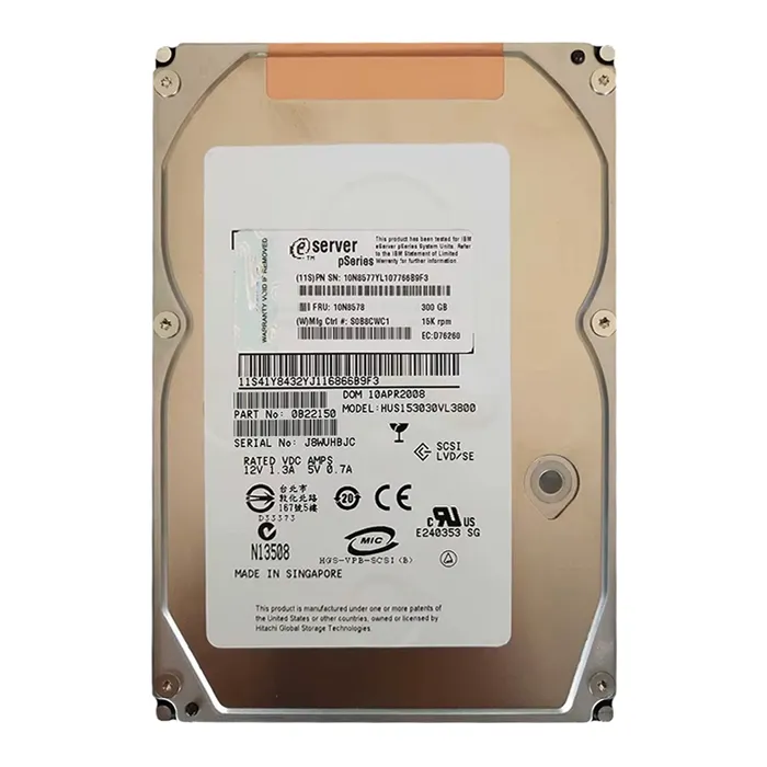 IBM 10N8577 | 300GB 15000RPM Ultra320 SCSI 80-Pin 3.5-Inch Hard Drive for pSeries Servers Refurbished -  refurbished available on Gotodirect