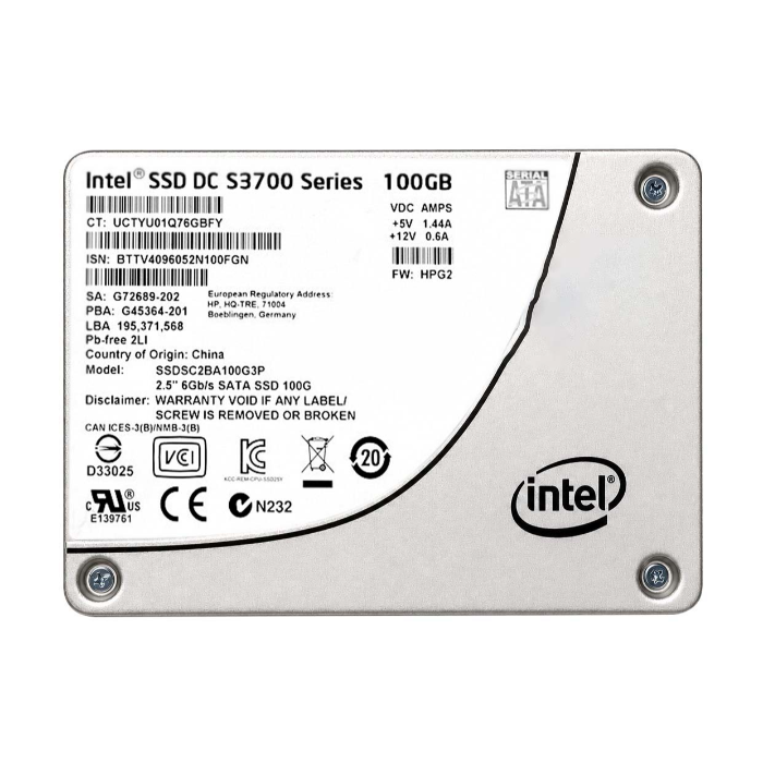 Buy Intel SSDSC2BA100G3P | DC S3700 100GB Multi-Level Cell SATA 6Gb/s 2.5-Inch Solid State Drive Refurbished - $249.58 Intel SSDSC2BA100G3P | DC S3700 100GB Multi-Level Cell SATA 6Gb/s 2.5-Inch Solid State Drive Refurbished - Intel refurbished available on Gotodirect
