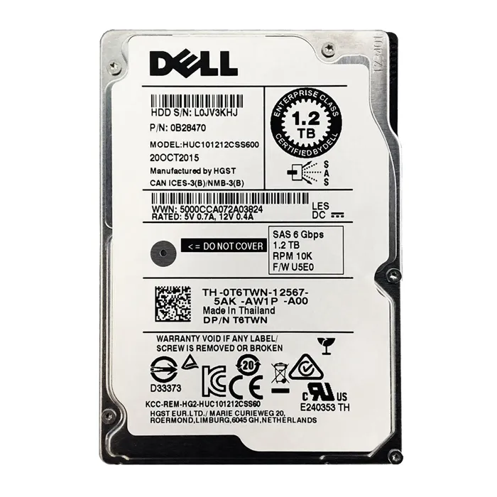 HGST 0B28470 | Ultrastar C10K1200 Series 1.2TB 10000RPM SAS 6Gb/s 64MB Cache SFF 2.5-inch Enterprise Hard Drive Refurbished - HGST (a subsidiary of Western Digital) refurbished available on Gotodirect