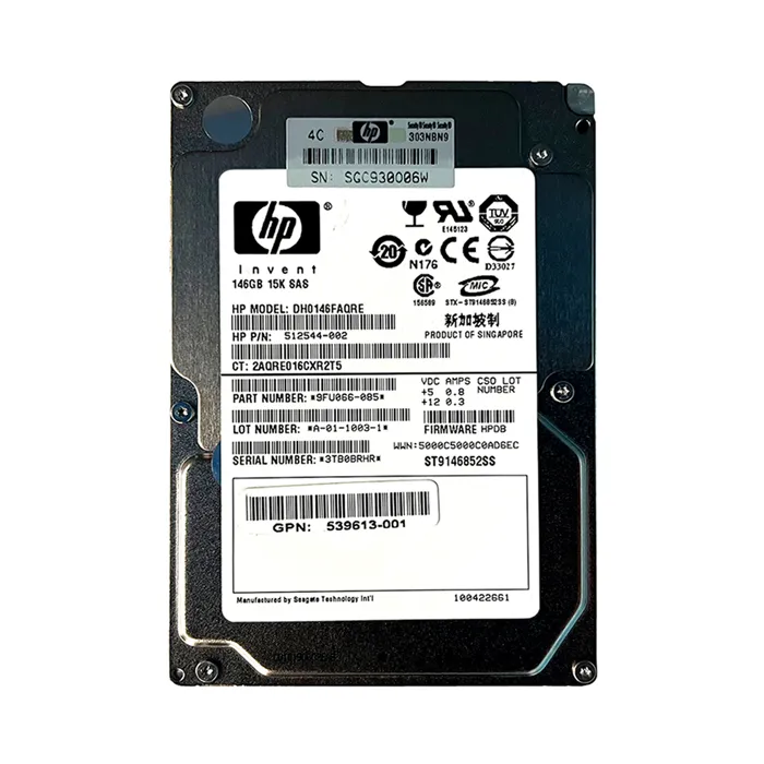 Buy HP DH0146FAQRE | 146GB 15000RPM SAS 6Gb/s SFF Hot-Pluggable Dual Port 2.5-inch Hard Drive for Gen1 to Gen7 ProLiant Server Refurbished - $87.04 HP DH0146FAQRE | 146GB 15000RPM SAS 6Gb/s SFF Hot-Pluggable Dual Port 2.5-inch Hard Drive for Gen1 to Gen7 ProLiant Server Refurbished - Hewlett-Packard (ou HP en abrégé) refurbished available on Gotodirect