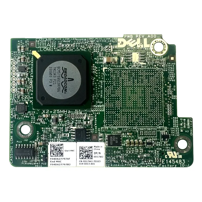 Dell 0D17W2 | 5709 1G 2 x Ports RDNC Network Daughter Card for PowerEdge M915 Refurbished - Dell refurbished available on Gotodirect
