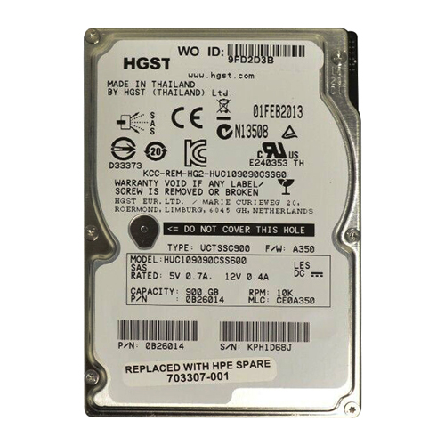 HP 703307-001 | 900GB 10000RPM SAS 6Gb/s 64MB Cache Hot-Pluggable SFF 2.5-inch Hard Drive Refurbished - Hewlett-Packard (ou HP en abrégé) refurbished available on Gotodirect