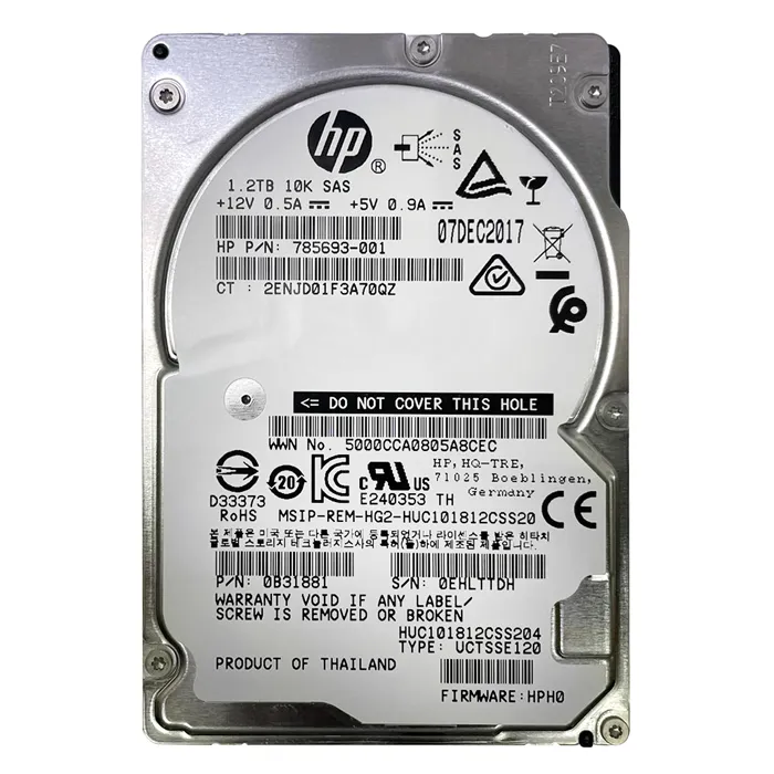 HGST HUC101812CSS204 | Ultrastar C10K1800 Series 1.2TB 10520RPM SAS 12Gb/s 128MB Cache 512n (Secure Erase) 2.5-inch Hard Drive Refurbished - HGST (a subsidiary of Western Digital) refurbished available on Gotodirect