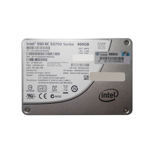 HP MK0400GCTZA | 400GB Multi-Level Cell SAS 6Gb/s Mainstream 2.5-Inch Enterprise Solid State Drive for ProLiant Servers Refurbished - Hewlett-Packard (ou HP en abrégé) refurbished available on Gotodirect