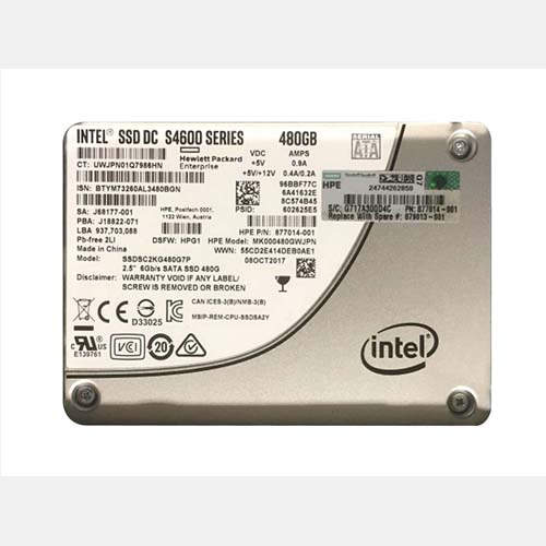 HP 879013-001 | 480GB SATA 6Gb/s Hot-Pluggable Mixed Use 2.5-Inch Enterprise Solid State Drive for ProLiant Server and Storage Array Refurbished - Hewlett-Packard (ou HP en abrégé) refurbished available on Gotodirect