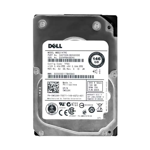 Dell 0W328K | 146GB 15000RPM SAS 6Gb/s Hot-Pluggable 16MB Cache 2.5-Inch Hard Drive for PowerEdge Servers Refurbished - Dell refurbished available on Gotodirect