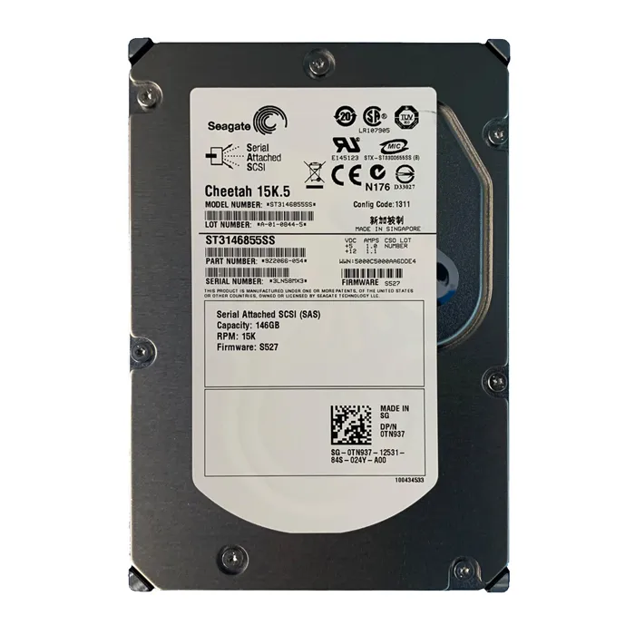 Dell 0TN937 | 147GB 15000RPM SAS 3Gb/s Hot-Pluggable Single Port 16MB Cache 3.5-Inch Hard Drive for PowerEdge Server Refurbished - Dell refurbished available on Gotodirect