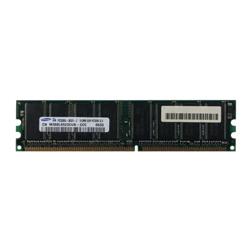 Samsung M368L6523CUS-CCC | 512MB DDR-400MHz PC3200 Non-ECC Unbuffered UDIMM CL3 1Rx8 2.5V 184-Pin Memory Module Refurbished - Samsung refurbished available on Gotodirect