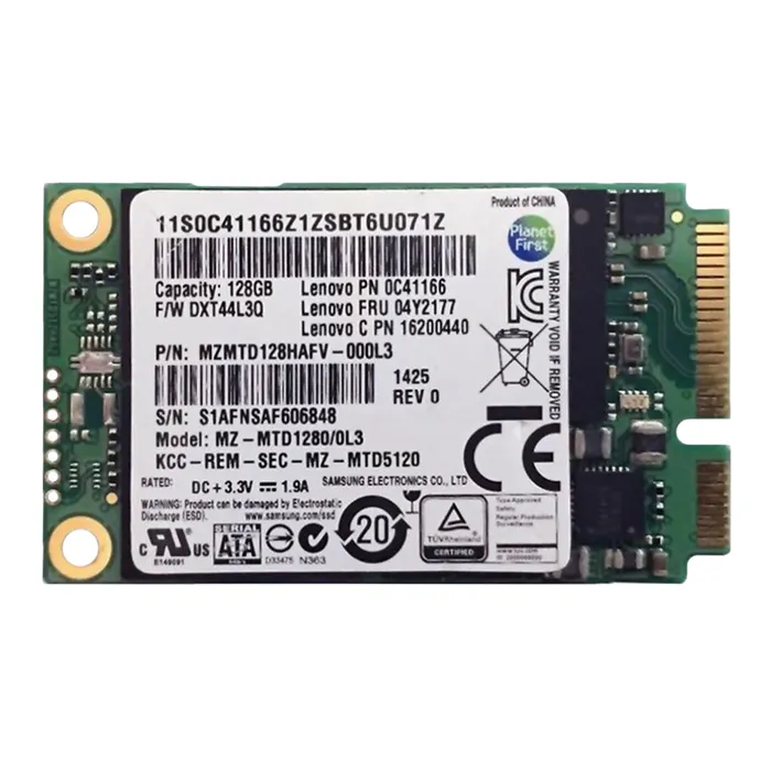 Lenovo 04Y2177 | 128GB Triple-Level Cell SATA 6Gb/s mSATA Solid State Drive Refurbished - Lenovo refurbished available on Gotodirect
