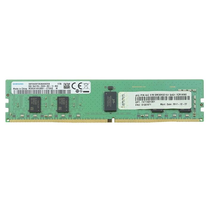 Lenovo 01DE971 | 8GB DDR4-2666MHz PC4-21300 ECC Registered RDIMM CL19 1Rx8 1.2V 288-Pin Memory Module Refurbished - Lenovo refurbished available on Gotodirect