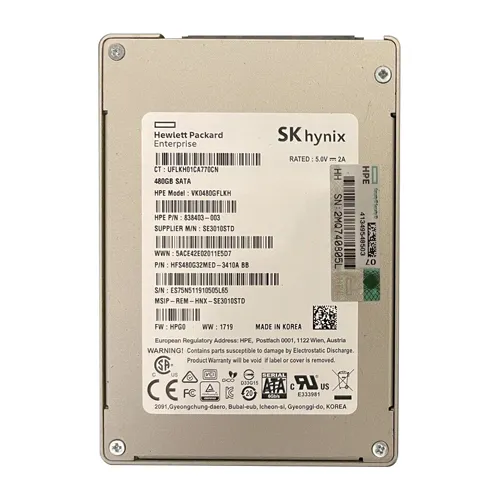 Buy HP 838403-003 | 480GB SATA 6Gb/s Hot Swappable Read Intensive 2.5-Inch Solid State Drive Refurbished - $270.00 HP 838403-003 | 480GB SATA 6Gb/s Hot Swappable Read Intensive 2.5-Inch Solid State Drive Refurbished - Hewlett-Packard (ou HP en abrégé) refurbished available on Gotodirect