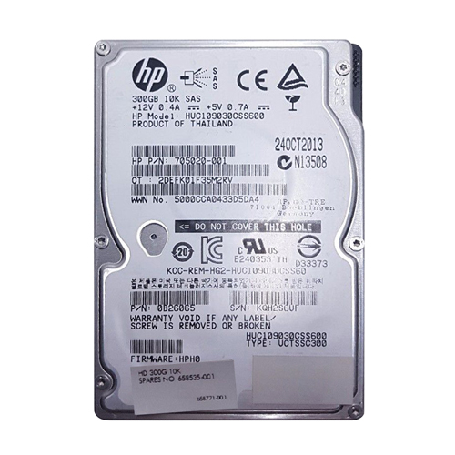 HP 705020-001 | 300GB 10000RPM SAS 6Gb/s SFF Hot-Swappable Dual Port 2.5-inch Hard Drive Refurbished - Hewlett-Packard (ou HP en abrégé) refurbished available on Gotodirect
