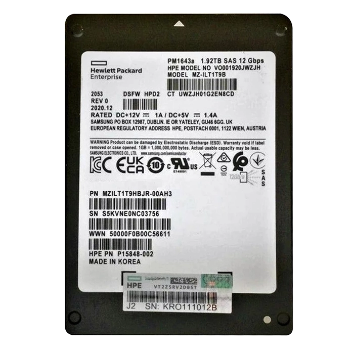 Samsung MZ-ILT1T9B | PM1643a 1.92TB SAS 12Gb/s 2.5-Inch Solid State Drive Refurbished - Samsung refurbished available on Gotodirect