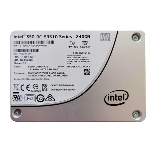 Intel SSDSC2BB240G601 | DC S3510 240GB Multi-Level Cell SATA 6Gb/s 2.5-Inch Solid State Drive Refurbished - Intel refurbished available on Gotodirect