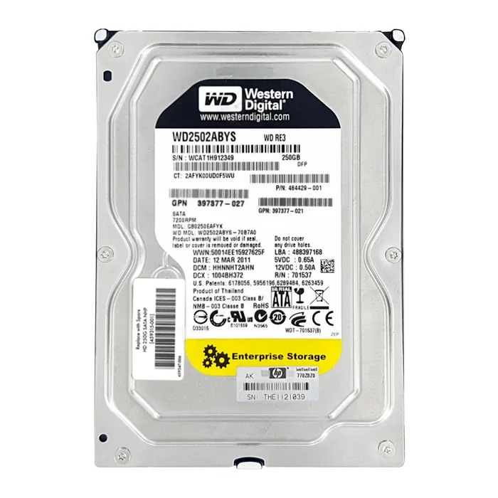Buy HP 459315-001 | 250GB 7200RPM SATA 3Gb/s NHP LFF Hot-Swappable Single Port 3.5-inch Midline Hard Drive for Gen1 to Gen7 ProLiant Server Refurbished - $210.00 HP 459315-001 | 250GB 7200RPM SATA 3Gb/s NHP LFF Hot-Swappable Single Port 3.5-inch Midline Hard Drive for Gen1 to Gen7 ProLiant Server Refurbished - Hewlett-Packard (ou HP en abrégé) refurbished available on Gotodirect