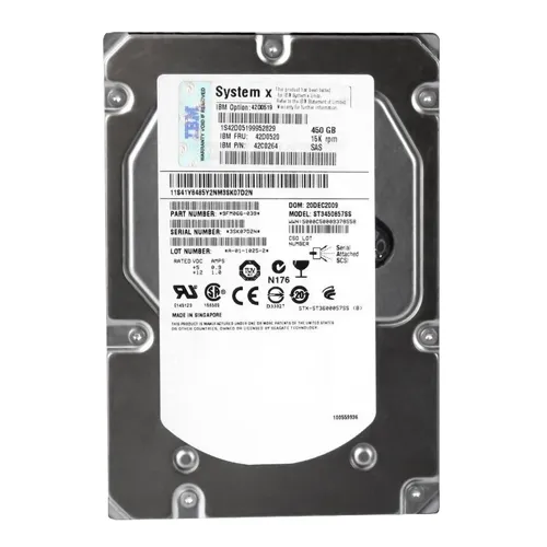 IBM 42D0519 | 450GB 15000RPM SAS 3.5-Inch Hard Drive for System x32XX Refurbished -  refurbished available on Gotodirect