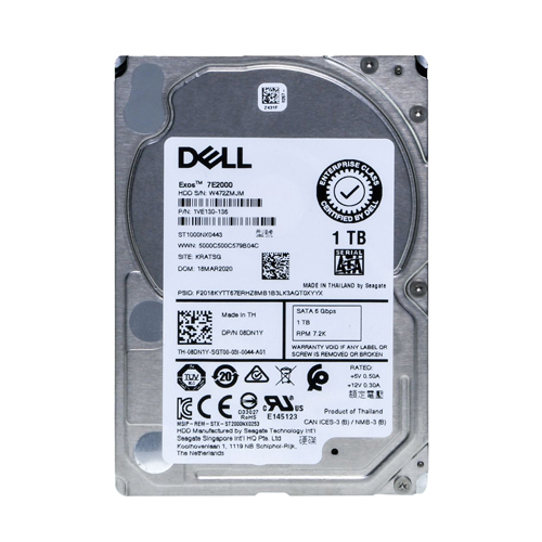 Dell 8DN1Y | 1TB 7200RPM SATA 6Gb/s Hot-Pluggable 16MB Cache 2.5-Inch Hard Drive for PowerEdge Server & PowerVault Storage Array Refurbished - Dell refurbished available on Gotodirect