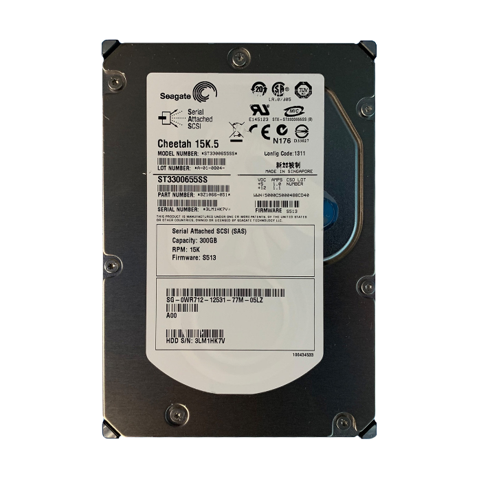 Dell WR712 | 300GB 15000RPM SAS 3Gb/s Hot-Pluggable 3.5-Inch Hard Drive for PowerEdge Servers Refurbished - Dell refurbished available on Gotodirect