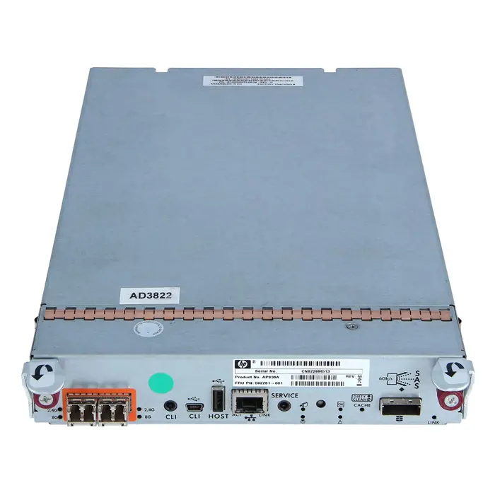 HP AP836A | StorageWorks SATA 3Gb/s Fibre Channel 2GB RAID 0/1/3/5/6/10/ 50 Controller Card Refurbished - Hewlett-Packard (ou HP en abrégé) refurbished available on Gotodirect