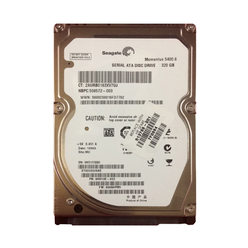HP 513769-001 | 320GB 5400RPM SATA 3Gb/s NCQ 8MB Cache 2.5-inch Hard Drive Refurbished - Hewlett-Packard (ou HP en abrégé) refurbished available on Gotodirect