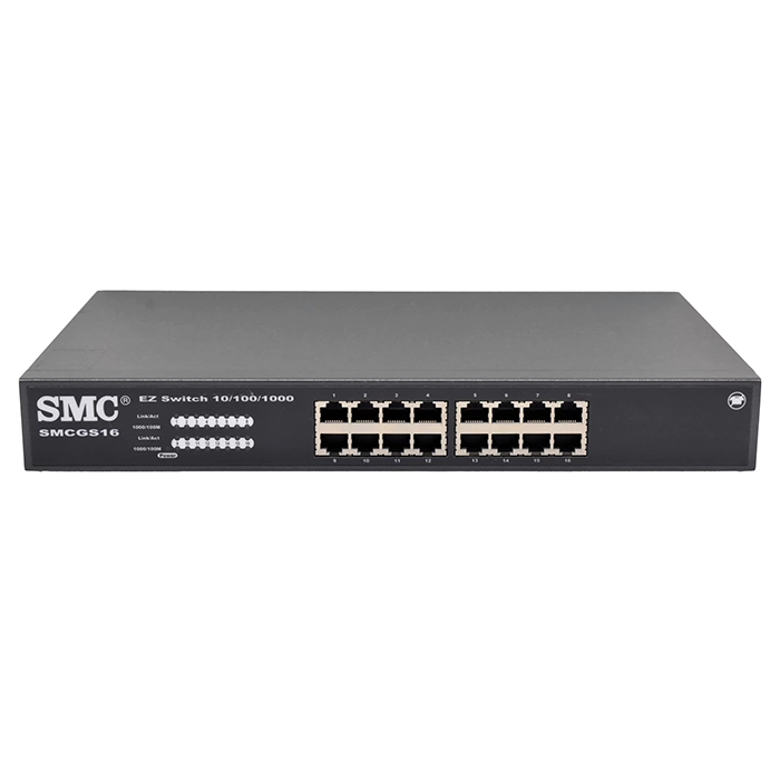 SMC SMCGS16 | EZSwitch Series 16 x Ports 10/100/1000Base-T Unmanaged Switch Refurbished -  refurbished available on Gotodirect
