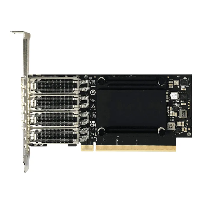 NVIDIA Mellanox MCX713104AS-ADAT | ConnectX-7 Quad Port 50/25Gb/s SFP56 PCI Express 4.0 x16 Tall Bracket Crypto Disabled Secure Boot Enabled HHHL Network Adapter Card Refurbished -  refurbished available on Gotodirect