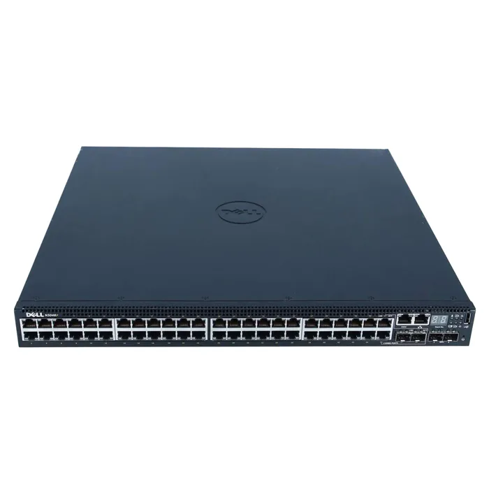Dell E06W002 | N3000 Series N3048p 48-Ports 10/100/1000Base-T RJ-45 PoE+ 2-Ports 10GBase-X SFP+ 2-Ports Combo RJ-45 Layer 3 Managed Stackable Rack-mountable 1U Gigabit Ethernet Switch Refurbished - Dell refurbished available on Gotodirect