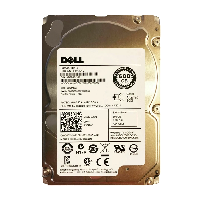 Seagate 9TG066-150 | Savvio 10K.5 Series 600GB 10000RPM SAS 6Gb/s 64MB Cache (CE) 2.5-Inch Hard Drive Refurbished - Seagate refurbished available on Gotodirect