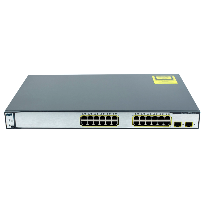 Cisco ME-C3750-24TE-M | Catalyst 3750 Series 24 x RJ-45 Ports 10/100Base-FX + 2 x SFP Ports Layer 3 Managed Rack-mountable Fast Ethernet Network Switch Refurbished - Cisco Systems Inc. refurbished available on Gotodirect