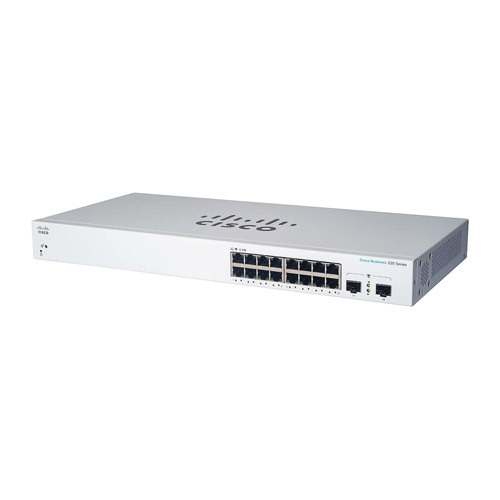 Cisco CBS220-16T-2G-NA | Business 220 CBS220-16T 16 x Ports 10/100/1000Base-T + 2 x SFP Ports Layer 2 Managed Gigabit Ethernet Network Switch Refurbished - Cisco Systems Inc. refurbished available on Gotodirect